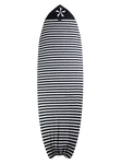 2025 Phase Five Board Sock- Aqua, B/W Stripes
