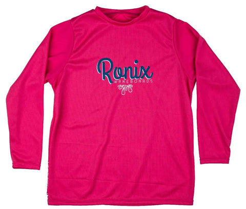2021 Ronix Girl’s UV SHADE Wick Dry Long Sleeve - Pink/White